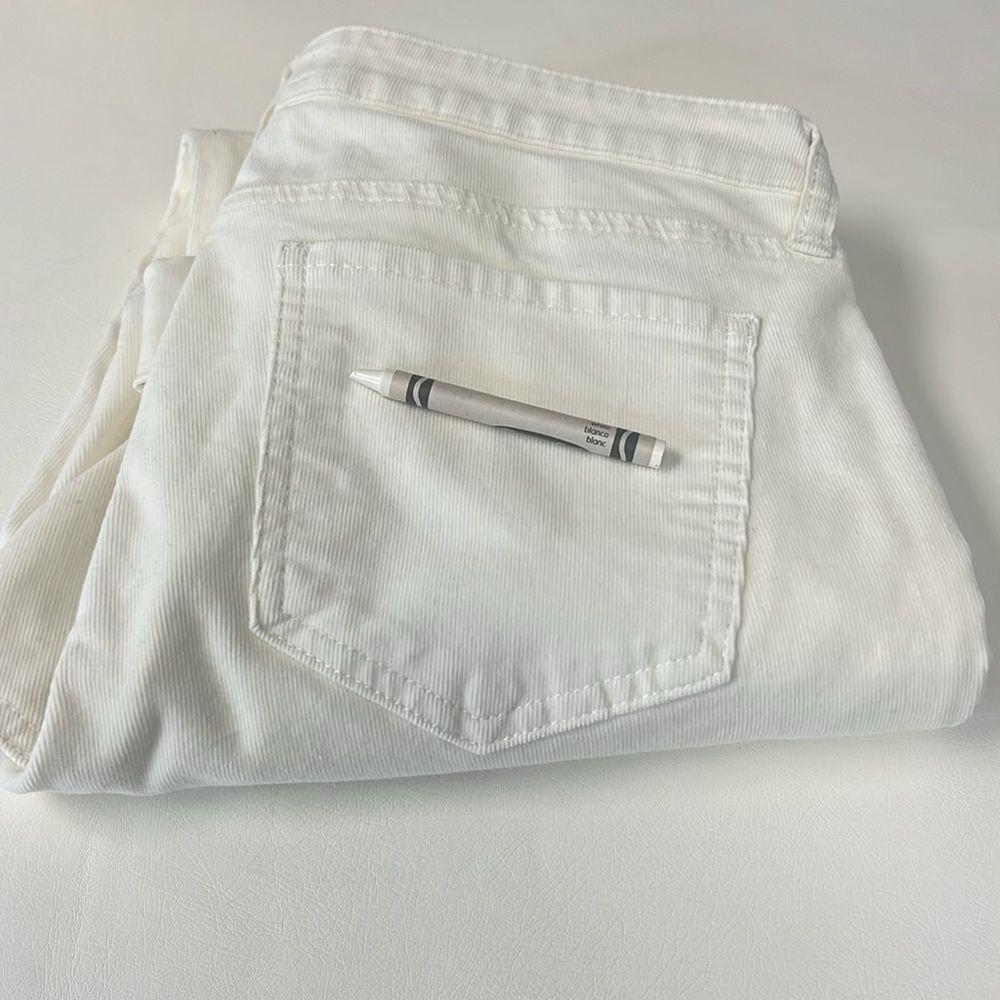 Kut from the Kloth Cream Corduroy Pant Size 6 NWOT - Picture 14 of 14